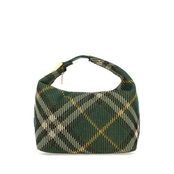 BURBERRY Handbags - Burberry Women Embroidered Nylon Medium Peg Handbag